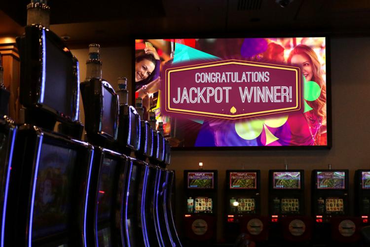 Jackpot Video Wall for Casino Digital Signage